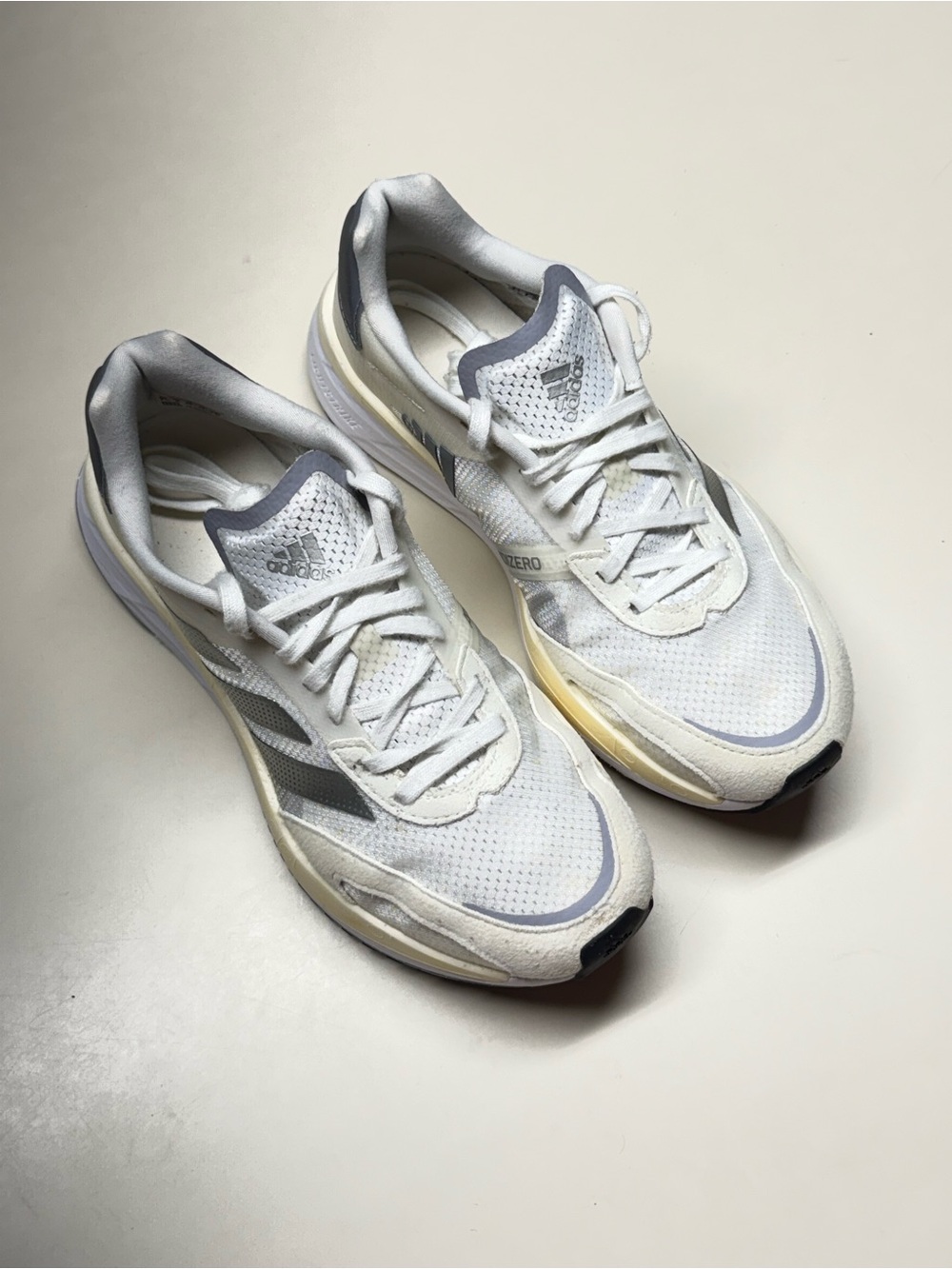 adidas Adizero Boston 10 Women’s Running Shoes White/Silver Low Top GY0907 2021